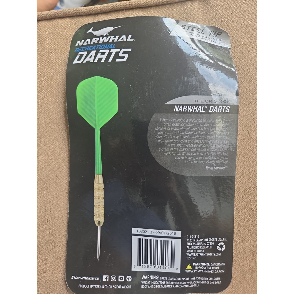Darts‎ Narwhal 6pk Steel Tip Recreational - Picture 4 of 6